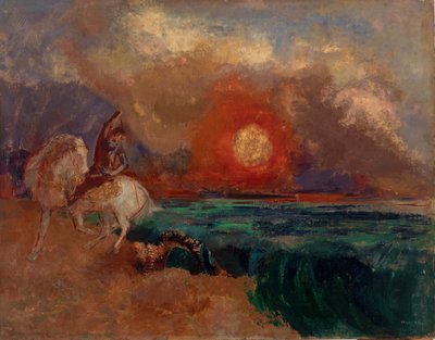 Saint George and the Dragon by Odilon Redon