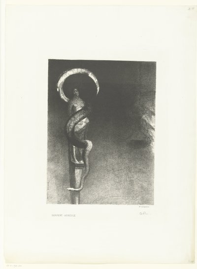 Serpent Halo by Odilon Redon