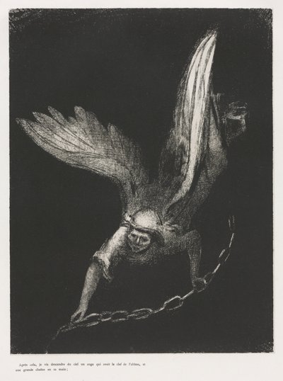 The Apocalypse of Saint John: And I Saw in the Right Hand of Him that Sat... by Odilon Redon