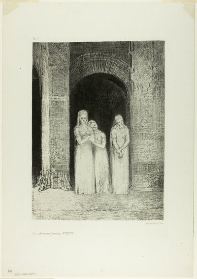 The Priestesses Were Waiting, from Night by Odilon Redon