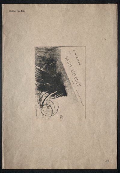 The Temptation of Saint Anthony First Series: Cover by Odilon Redon