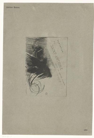 Title Page of the Series with the Temptation of Saint Anthony (Tentation de Saint-Antoine) by Odilon Redon