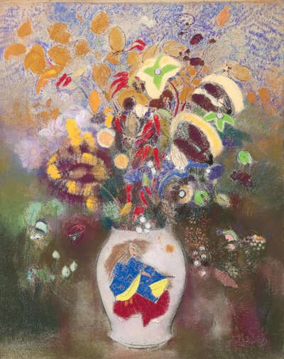 Vase with Japanese Warrior, 1905-1908 by Odilon Redon