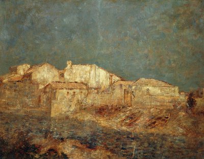 Venetian landscape or fishing district in Venice by Odilon Redon