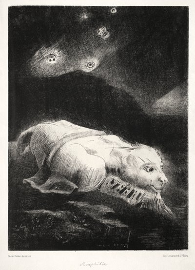 When Life Was Awakening in the Depths of Obscure Matter by Odilon Redon
