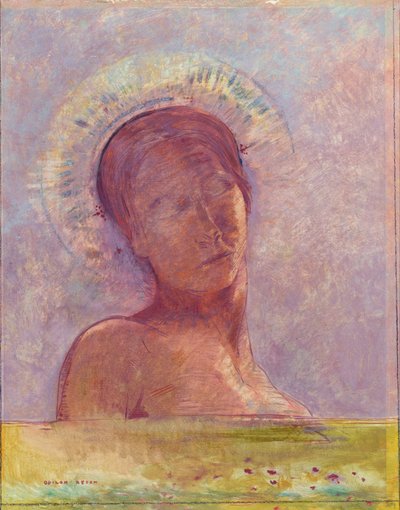 Closed Eyes by Odilon Redon