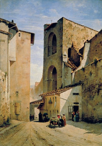 Ancient Porta a Pinti by Odoardo Borrani