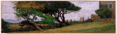 Landscape near Castiglioncello, Italy by Odoardo Borrani