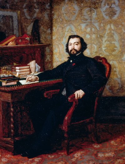 Portrait of Lawyer Aristide Minelli, by Odoardo Borrani by Odoardo Borrani