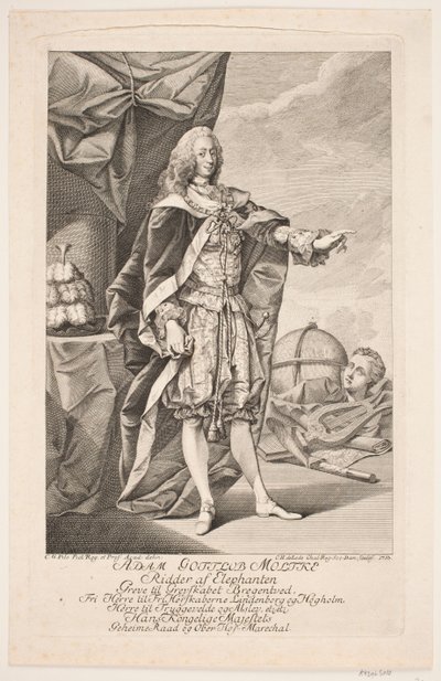 Adam Gottlob Moltke by Odvardt Helmoldt de Lode