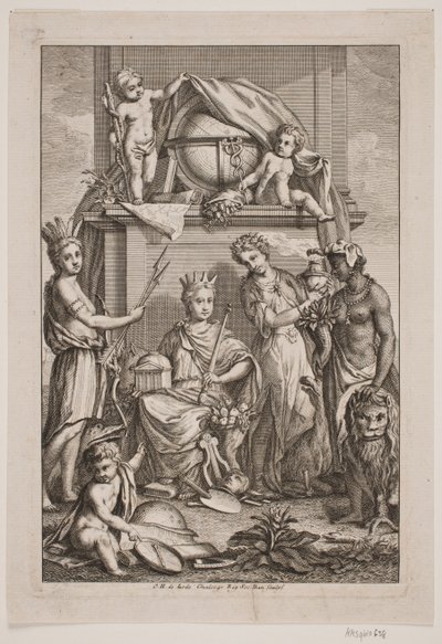 Allegory of the Four Continents by Odvardt Helmoldt de Lode