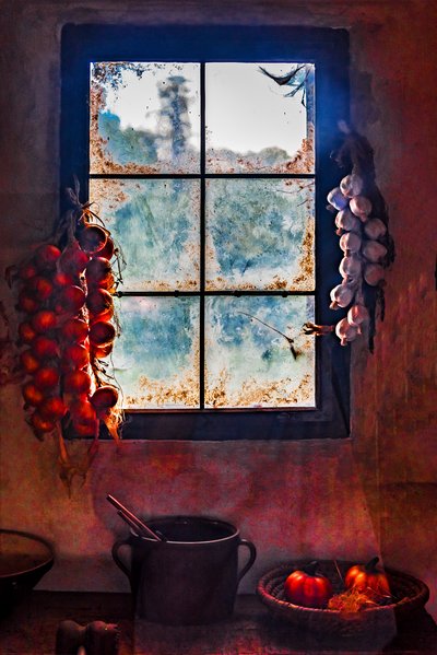 Autumn Kitchen Window by Ömer Ates Kızıltug