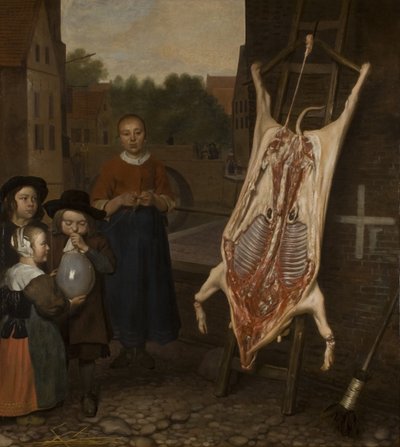 Slaughtered Pig, 1670 by Oever Ten Oever