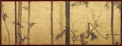 Bamboo and Plum Tree by Ogata Korin