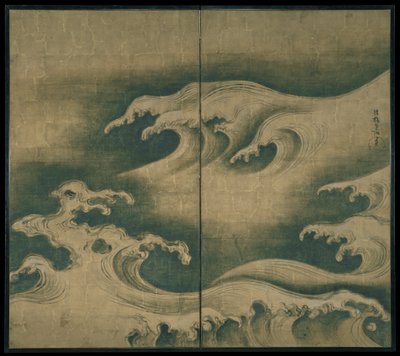 Rough Waves by Ogata Korin
