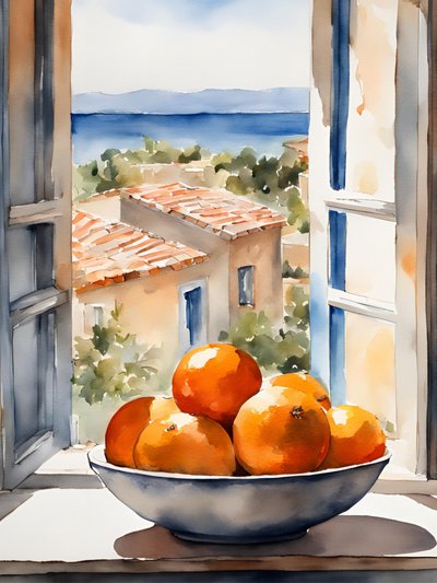 Oranges By The Sea by Ohkimiko