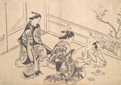 The Actor Ichimura Takenojo Reclining on a Balcony by Okumura Masanobu
