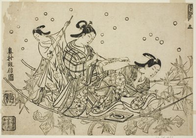 The Crossing of the Tanabata Boat by Okumura Masanobu