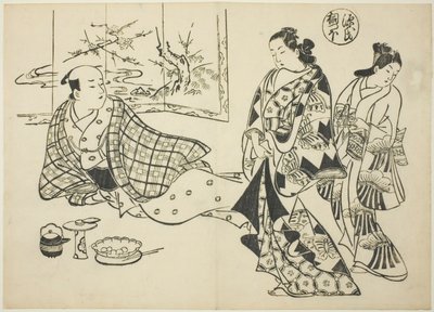 The Kiritsubo Chapter from "The Tale of Genji", from a series of Genji Parodies by Okumura Masanobu