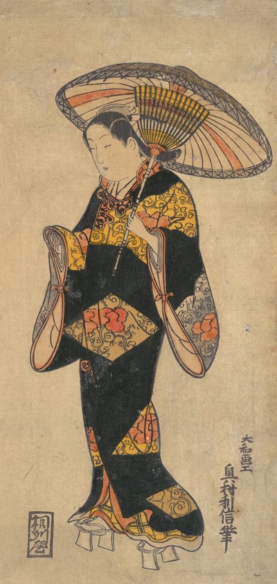 Actor Sanjo Kantaro in the Role of a Courtesan by Okumura Toshinobu