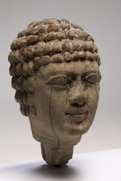 Head of a man by Old Kingdom Egyptian