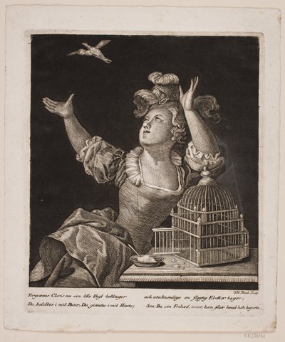 In Vain Cloris Now Laments Her Little Bird by Ole Nielsen Flint