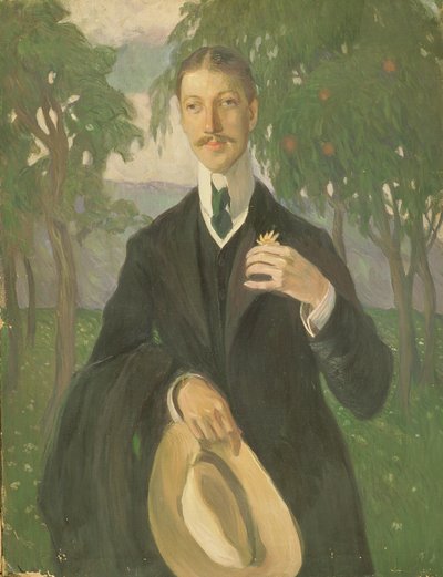 Portrait of Nikolay Gumilyev by Olga Lyudvigovna Della Vos Kardovskaya