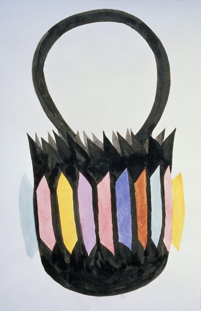 Concept for a Suprematist Handbag by Olga Vladimirovna Rozanova