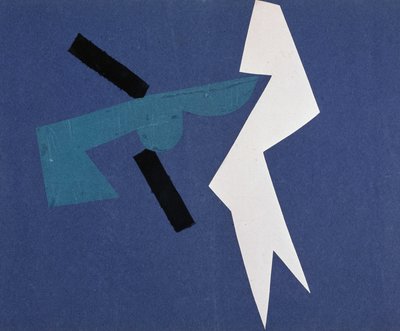 Universal War: Collage work by Olga Rosanova, January 1916 by Olga Wladimirowna  Rosanowa