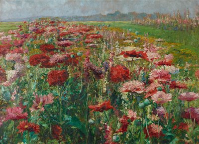 Blooming Poppies by Olga Wisinger-Florian