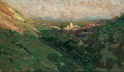 View of the Kahlenberger Village by Olga Wisinger Florian