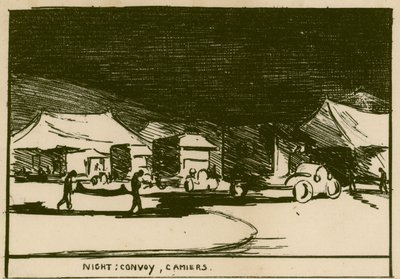 Night: Convoy, Camiers by Olive Mudie Cooke