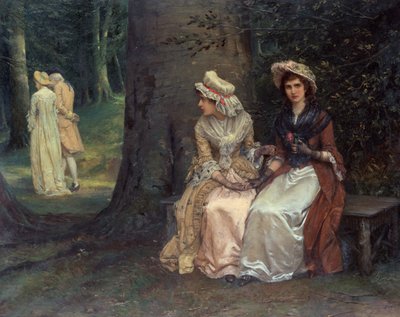 Unrequited Love, A Scene from Much Ado about Nothing by Oliver William Williams