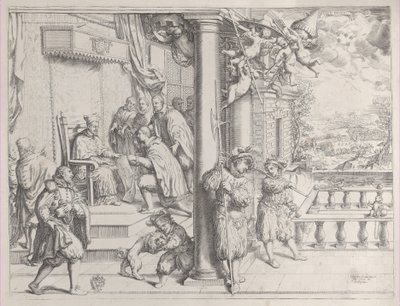 A Young Man Presenting his Thesis to Cardinal Aldobrandini by Oliviero Gatti