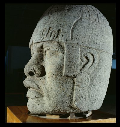 Colossal Head 4 from San Lorenzo, Veracruz, Mexico by Olmec