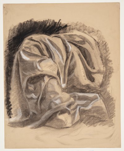 Drapery Study by Oluf Hartmann