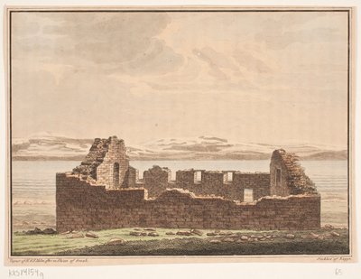 Church Ruin in Greenland. Illustration to W.A. Graah. Expedition to the East Coast of Greenland by Oluf Olufsen Bagge