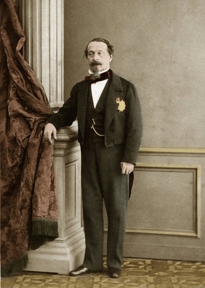 Portrait of Napoleon III (later colouration) by Olympe Aguado