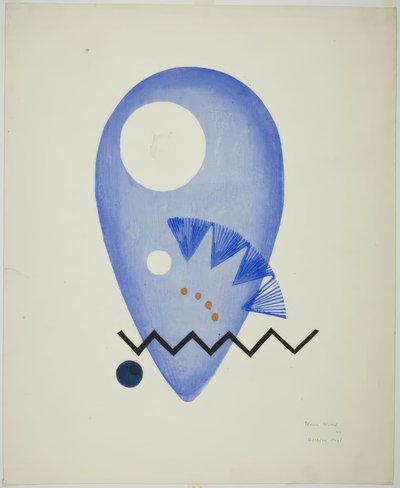 Blue Flower by Onchi Kôshirô