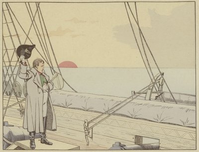 Napoleon on Board HMS Bellerophon After Having Surrendered Himself to the British, 15 July 1815 by Onfray de Breville Job