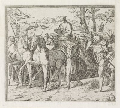 David Returns in Triumph to Jerusalem by Orazio Borgianni