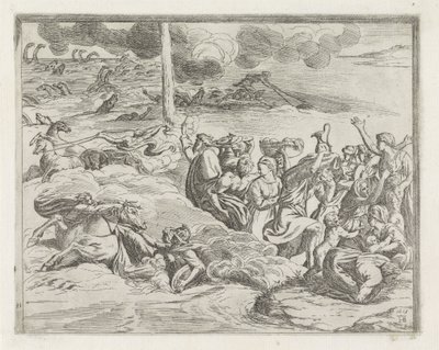 Passage Through the Red Sea by Orazio Borgianni