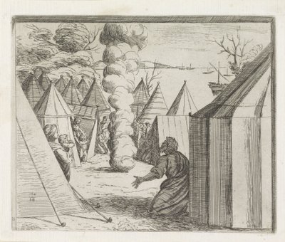 God Appears to Moses in a Column of Smoke by Orazio Borgianni