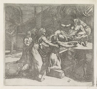 Isaac Blesses Jacob (Paintings in the Loggia of Raphael) by Orazio Borgianni
