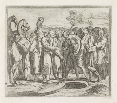 Joseph Sold by His Brothers (series title: Paintings in the Loggia of Raphael) by Orazio Borgianni