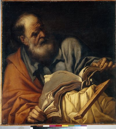 Saint Thomas The Apostle. by Orazio Borgianni