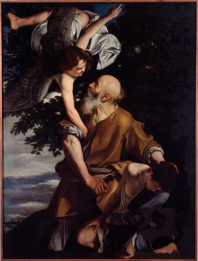 Binding of Isaac by Orazio Gentileschi