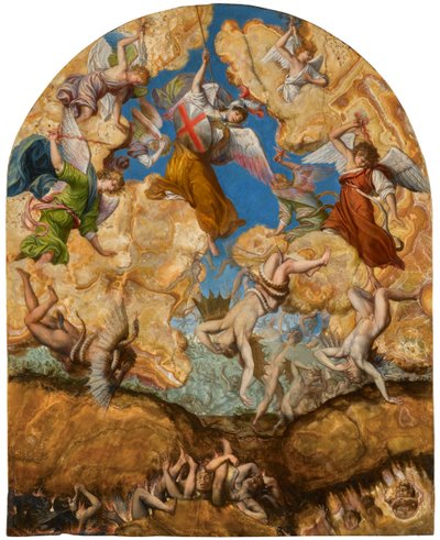 The Fall of the Rebel Angels by Orazio Gentileschi