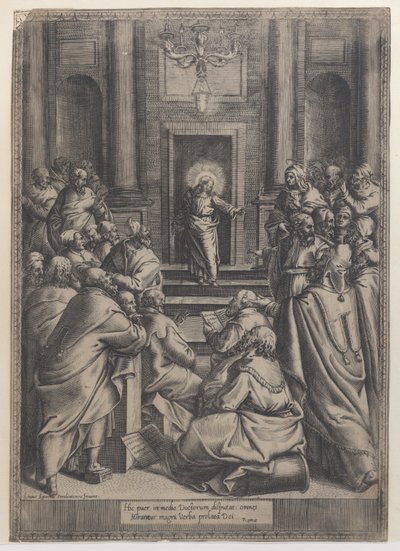 Christ Disputing in the Temple by Orazio de Sanctis