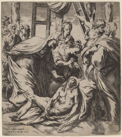 The Descent from the Cross by Orazio de Santis after Pompeo Cesura
